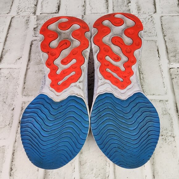 Nike React Phantom Run Flyknit 2 Women's Sz 8 White Orange Athletic Gym Sneakers - Picture 8 of 10